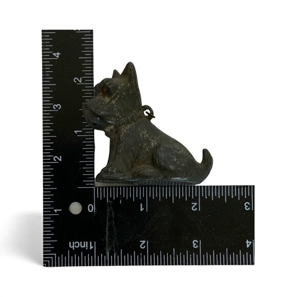 Miniature Cast Iron Scottish Terrier Scottie Dog Figurine Collectible Decor - Picture 7 of 7